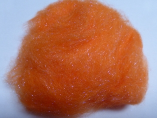 Laser UV Dry Fly Dubbing Orange